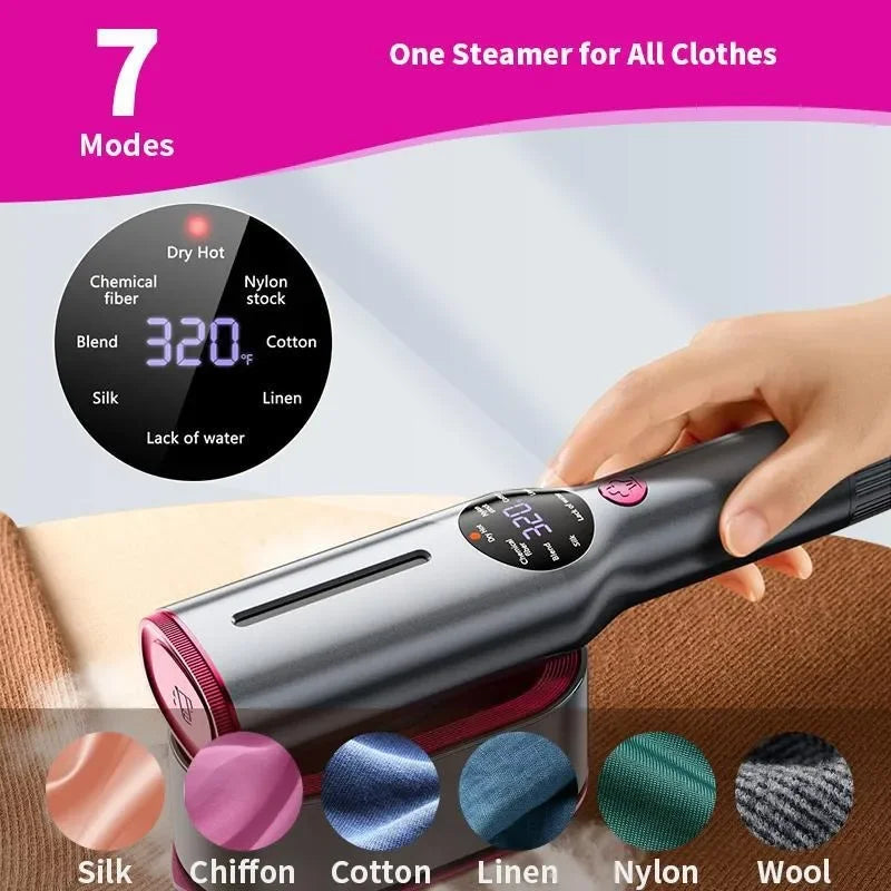 Handheld Automatic Steam Iron Nano Atomization Iron Steamer for Clothes Smart Portable Travel Clothes Steamer Home Appliances