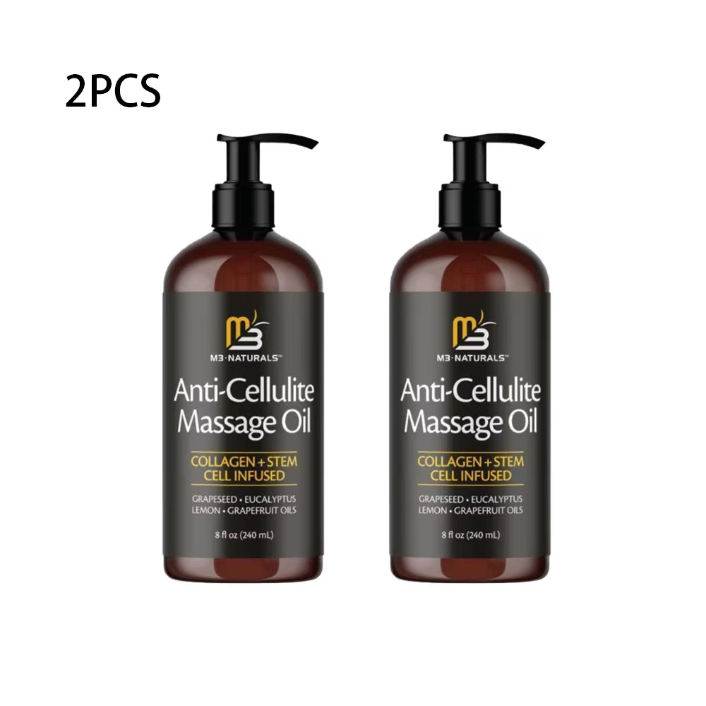 240Ml Collagen & Stem Cell Anti-Cellulite Improves Skin Tender and Firm Massage Oil Skin Promotes Cell Longevity