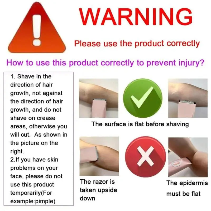 Body Epilator Women Painless Female Electric Shaver Razor Face Facial Mustache Leg Body Underarm Bikini Electric Hair Remover