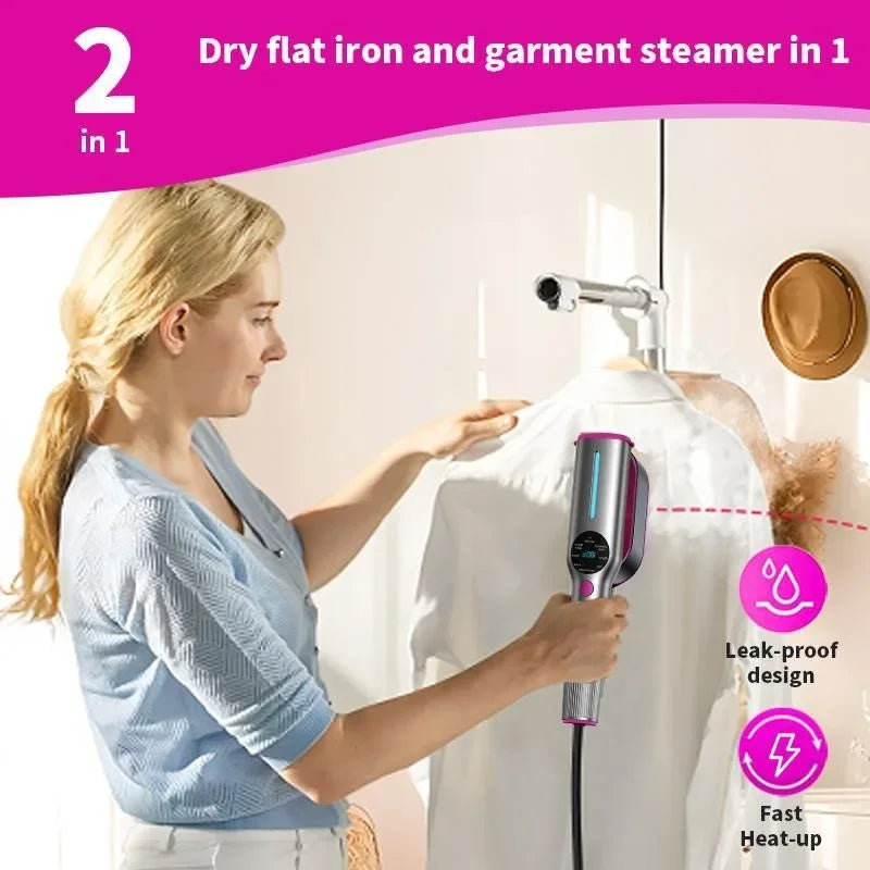 Handheld Automatic Steam Iron Nano Atomization Iron Steamer for Clothes Smart Portable Travel Clothes Steamer Home Appliances