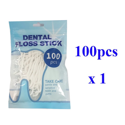 Dental Floss Storage Box Pop up Design Hilo Floss Dispenser Refillable Teeth Cleaning Toothpick with Teeth Sticks Portable