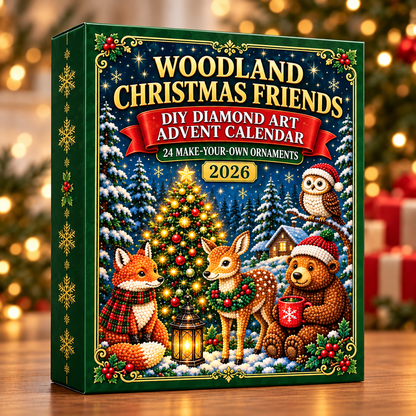 Jingle Gem diamond art advent calendar, Woodland style