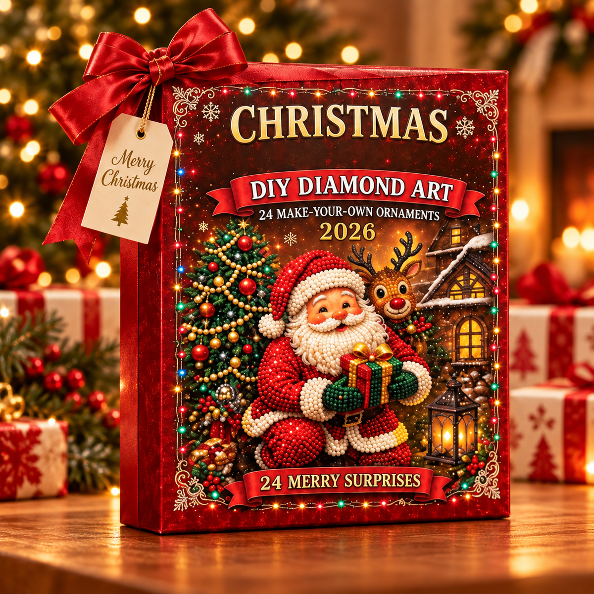 Jingle Gem diamond art advent calendar in a festive gift box