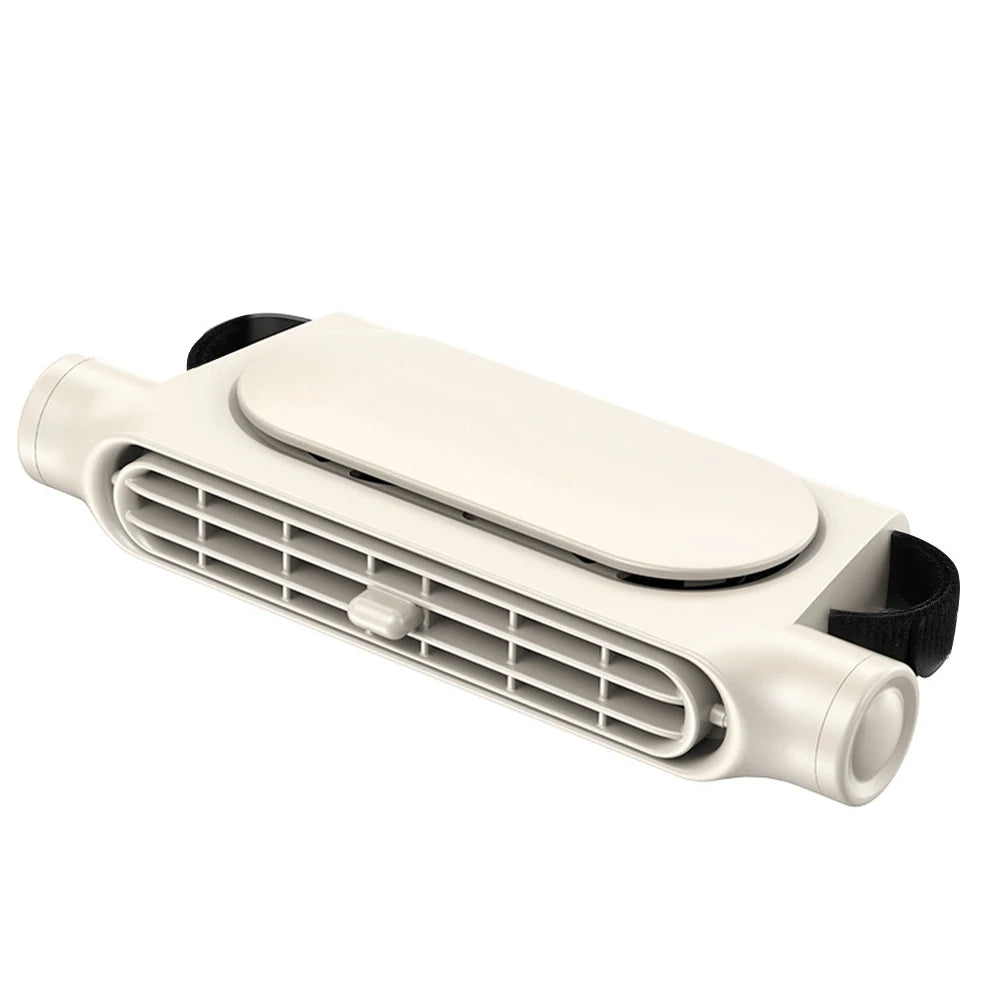 Car Seat Fan Front Rear Seat Headrest Cooling Air Fan Large 3000Mah Battery Refrigeration 3 Speed Independent Switch Car Interio