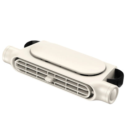 Car Seat Fan Front Rear Seat Headrest Cooling Air Fan Large 3000Mah Battery Refrigeration 3 Speed Independent Switch Car Interio