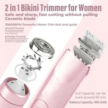Body Epilator Women Painless Female Electric Shaver Razor Face Facial Mustache Leg Body Underarm Bikini Electric Hair Remover